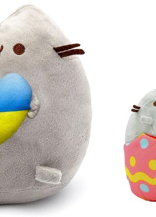 Набір М'яких іграшок Пушин кет Pusheen cat S&T; із серцем 21х2...