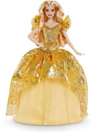Barbie барби праздничная в золотом платье 2020 gnr92 signature...
