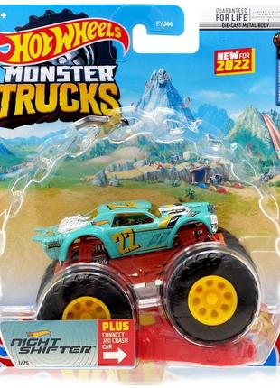 Hot wheels monster jam внедорожник джип 1 64 scale fyj44 night...