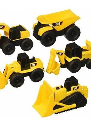 Toy state набор из 5 машинок строительной техники caterpillar ...