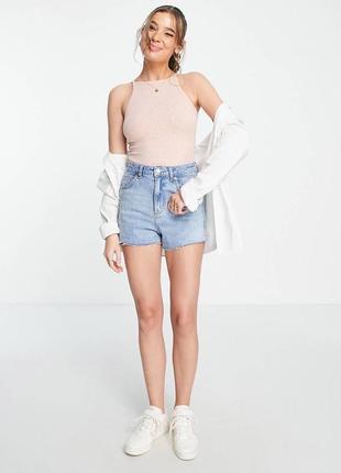 Стильный базовый пудровый боди от missguided, размер 44-46