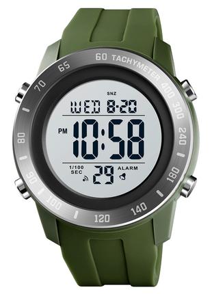 Спортивные мужские часы Skmei 1524AG Army Green водостойкие на...