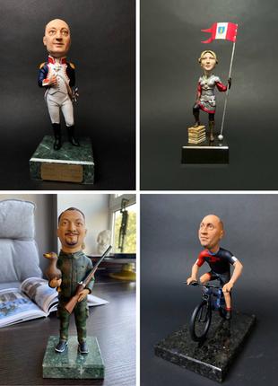 Уникальные шаржевые статуэтки от студии «ОМИ»: Создание шаржевых