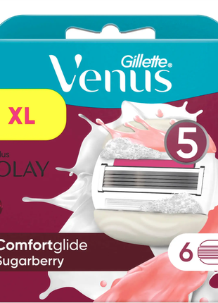 Змінні картриджі гоління касети Venus Sugarberry With Olay 6 шт
