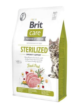 Сухий гіпоалергенний корм для стерилізованих котів Brit Care з...