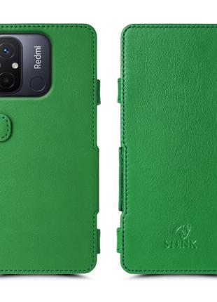 Чехол книжка Stenk Prime для Xiaomi Redmi 12C Зелёный