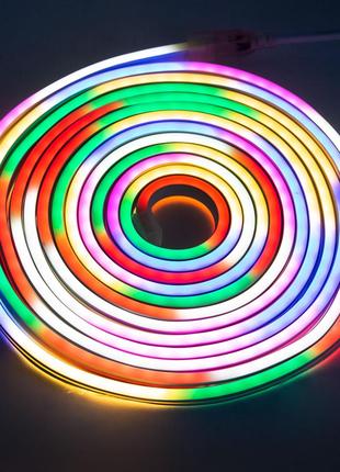 Неоновая лента светодиодная Разноцветная "Rope Light" 5м, гибк...