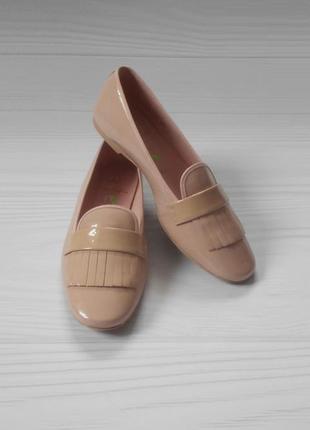 Лаковые кожаные балетки pretty loafers
