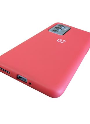 Чехол silicone cover для OnePlus 9RT силикон кейс микрофибра RED