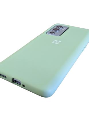 Чехол silicone cover для OnePlus 9RT силикон кейс микрофибра MINT
