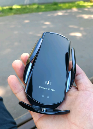 Тримач для телефона в авто Wireless Charger Q3 з бездротовою