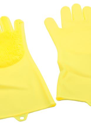 Силіконові рукавички багатофункціональні прибирання, чистка, м...
