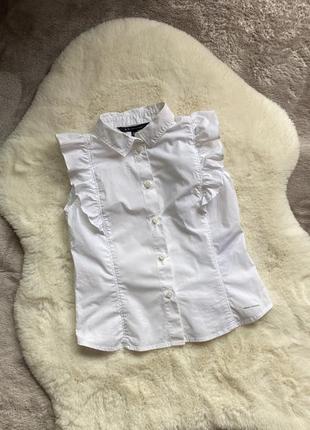 Рубашка белая блузка armani exchange