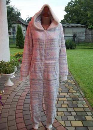 ( 50 / 52 р ) женская флисовая пижама кигуруми теплая толстая ...