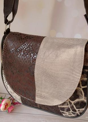 Женская кожная сумка кармен   – сумка из натуральной кожи.  цв...