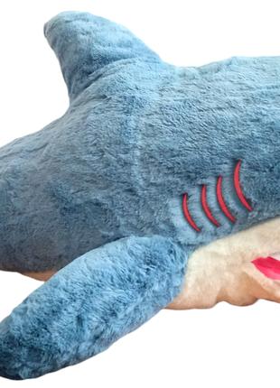 Акула большая мягкая плюшевая игрушка 80 см Икеа Ikea обнимашк...