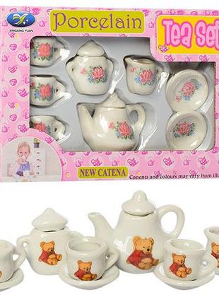 Посуда игрушечная чайный сервиз, 9 предметов, 2 вида 868-C29-C33