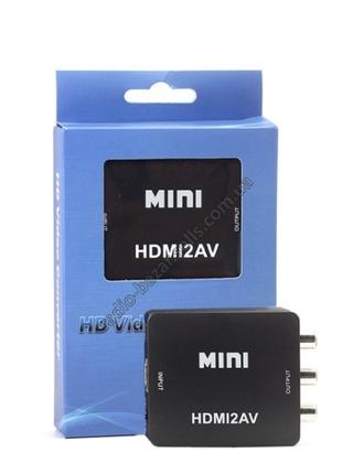 Перехідник-Конвертер з HDMI на 3 RCA (AVI)