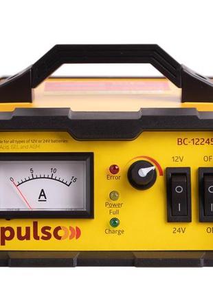 Зарядное устр-во PULSO BC-12245 12&24V/0-15A/5-190AHR/LED-Ампе...