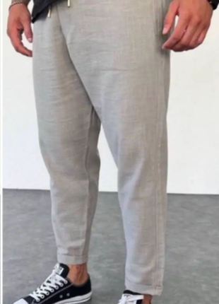 Мужские брюки лен 3 цвета sin826-511sве