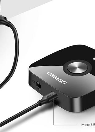 Bluetooth 5.0 аудио ресивер приемник звука Ugreen Черный
