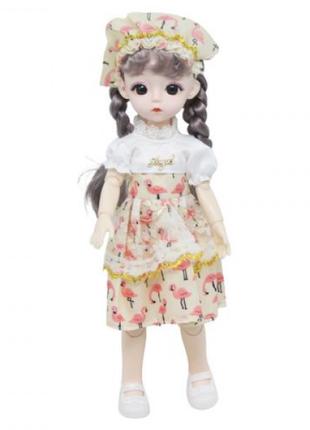 Кукла шарнирная "My baby" в персиковом (28 см)