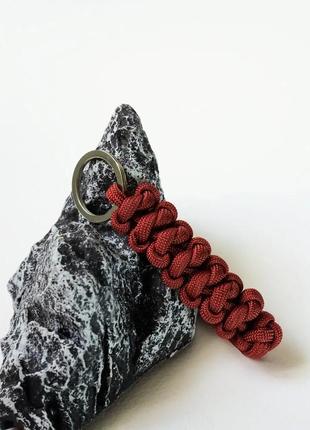 Брелок из паракорда emperor's snake knot ручной работы, цвет п...