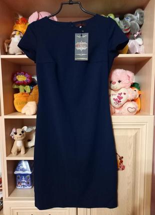 Новое темно-синее платье ог 90 см, об 98 см