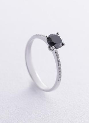Помолвочное кольцо с бриллиантами (белое золото) 236321122
