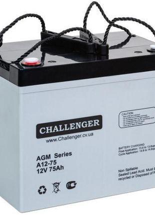 Акумулятор Challenger A12-75 AGM
