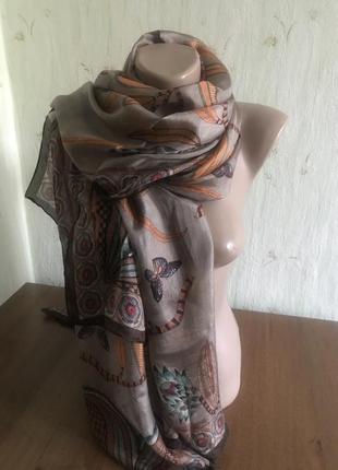 Хустка натуральний шовк платок шарф