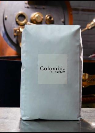 Кава зерно середнє обсмаж. Колумбія Супремо Арабіка 100% монос...