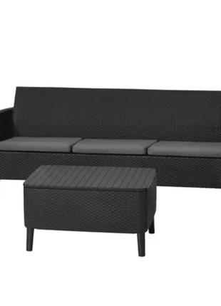 Комплект пластикових садових меблів Keter Salemo 3 seater set ...