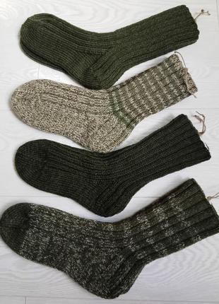 В'язані чоловічі теплі шкарпетки мілітарі в асортименті (р 38-45)