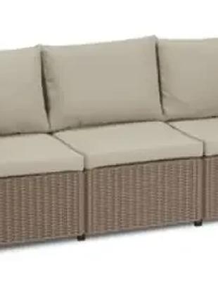 Диван для саду та тераси Keter California Sofa 3 252837 капучино