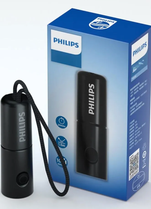 Philips  7 см світлодіодний міні портативний ліхтарик, що перезар