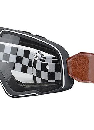 Винтажные очки Cafe Racer GL-34 Прозрачная Линза