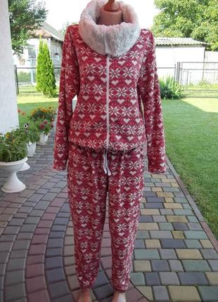 ( 50 / 52 р ) marks spencer женская флисовая пижама кигуруми б /у