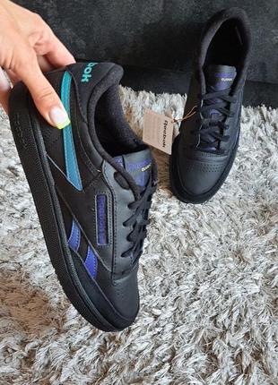 Оригинальн. reebok club c revenge black gx1699 нат.кожа/ нат.з...