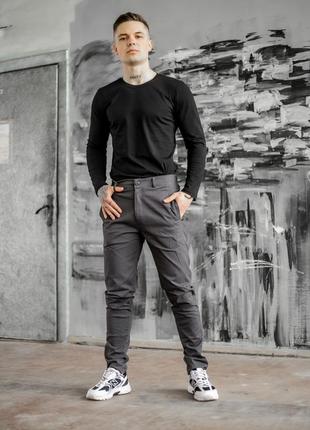 Котоновые штаны intruder "strider" серые размер s 8923