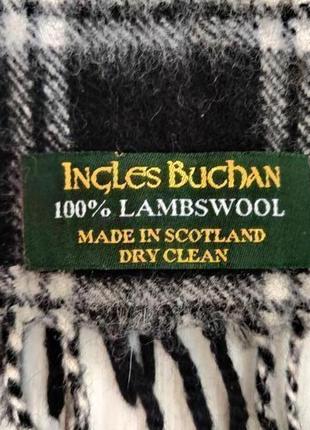 Качественный шерстяной шарф базового цвета шотландия english b...