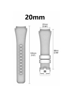Силиконовый ремешок GEAR для Samsung Galaxy Watch 6 40mm синий