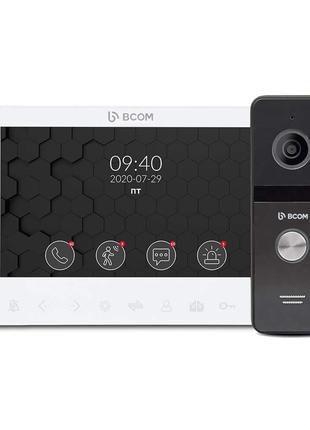 Комплект відеодомофону BCOM BD-780FHD White Kit: відеодомофон ...