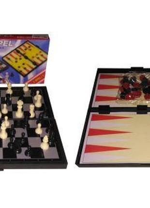 Игровой набор "Magnetspel" 3 в 1 (шашки, нарды, шахматы) [tsi5...