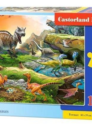 Пазлы "Мир динозавров" 100 элементов [tsi121326-ТSІ]