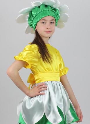 Карнавальный костюм платье ромашка для девочки
