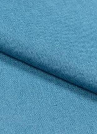 Ткань декоративная для штор меланж ярко-голубой
