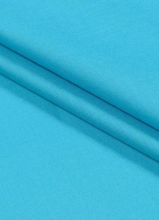 Ткань сатин гладкокрашенный paris для постельного белья голубой