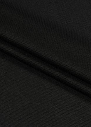 Ткань микро лакоста для спортивных футболок шортов черная