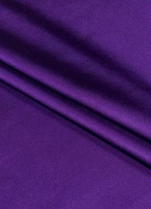 Атлас лайт софт щільний фіалково-фіолетовий для одягу